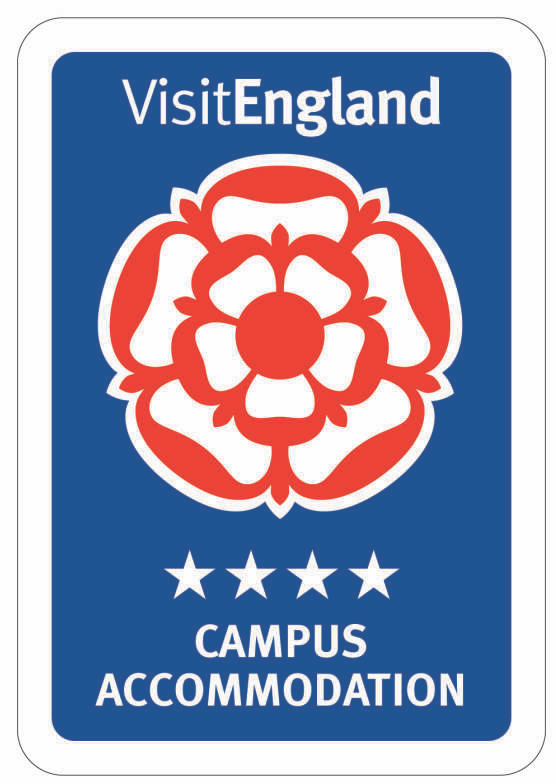 Four star campus accommodation Visit England logo